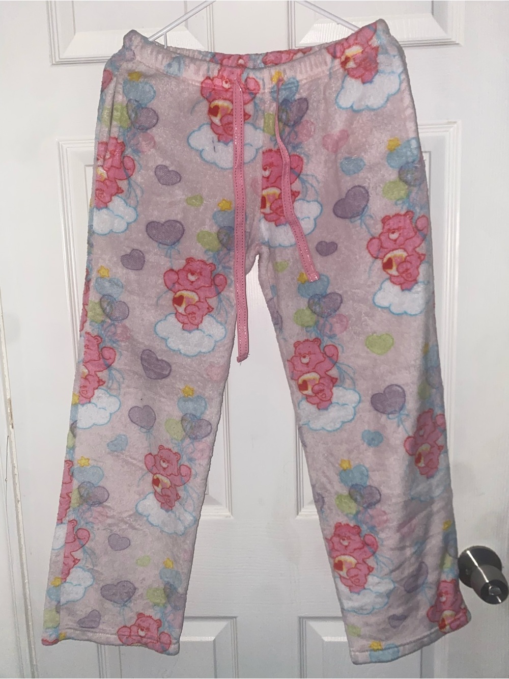 Care Bears Pink and Purple Fleece Pajama Bottoms